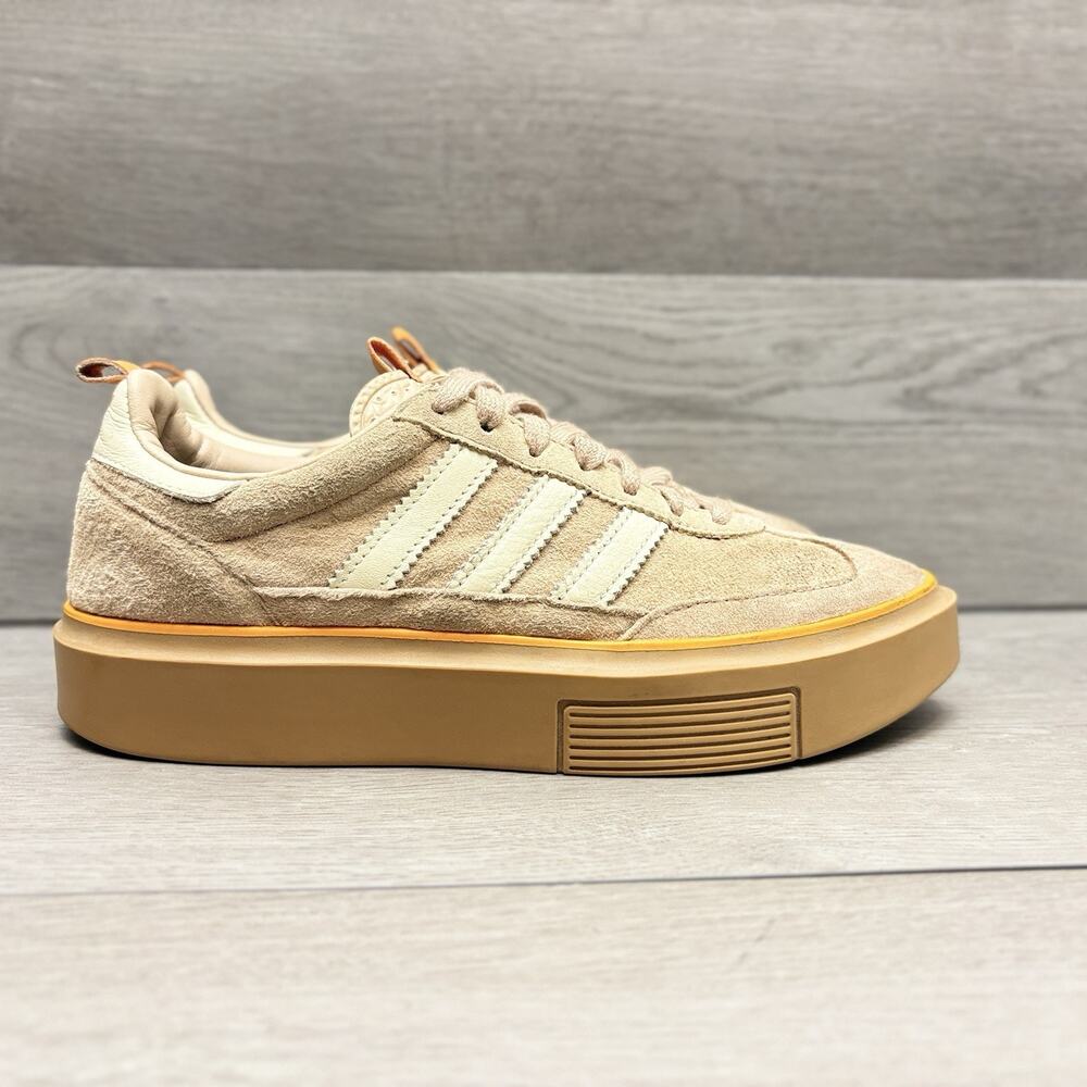 Adidas Super Sleek 72 Platform Sneakers Ash/Pearl/Gum GX5165 Women’s Size 7.5 - Picture 3 of 11
